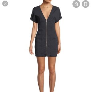 A.L.C. - Novak zip front twill dress (black)